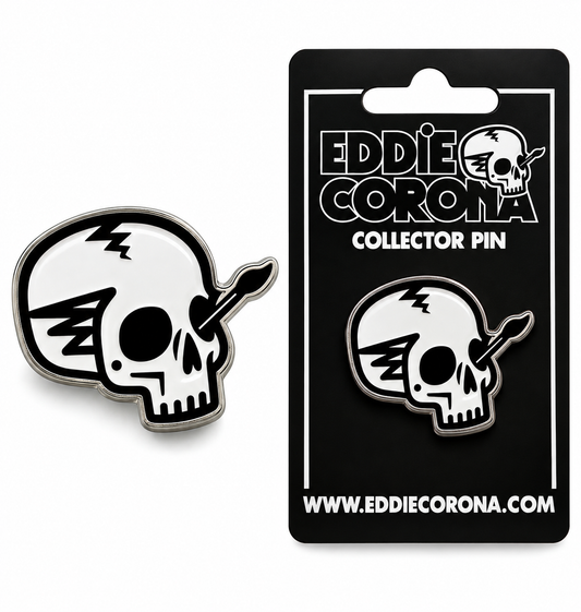 Eddie Corona Skull Collector Pin