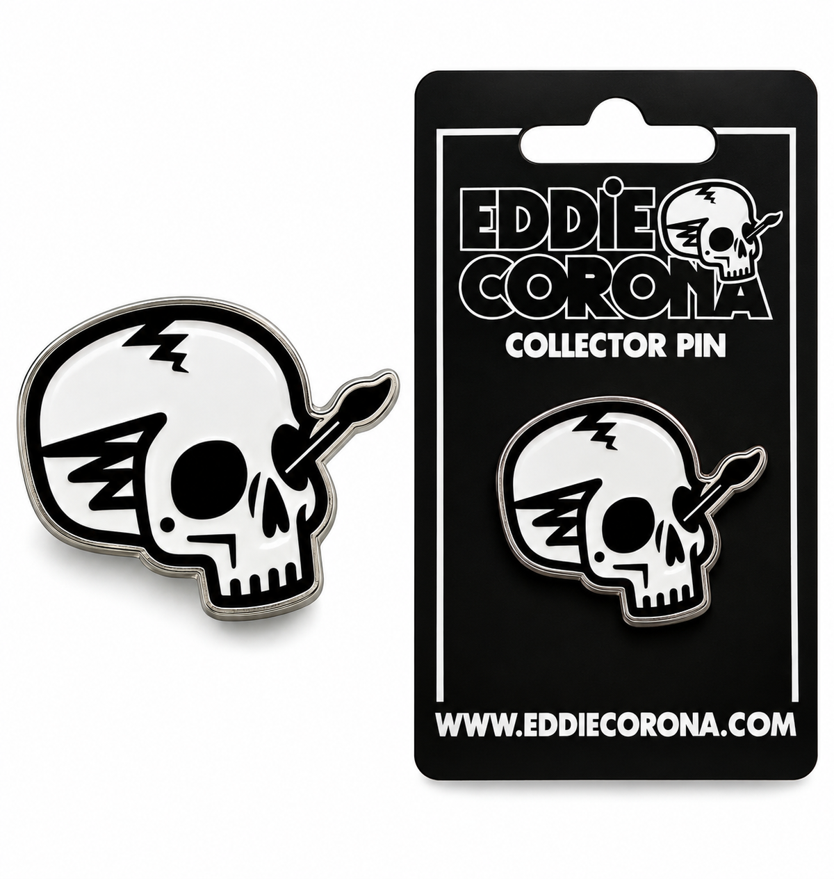 Eddie Corona Skull Collector Pin
